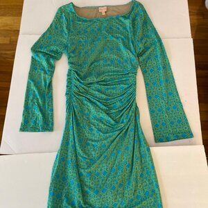 Tracy Reese Green Blouson Dress, NWT, Size Medium